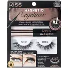 KISS Magnetic Eyeliner & Lash Kit, #82750 Tempt, Synthetic False Eyelashes