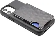 [Generic] Compatible with SP Connect SPC+ Phone case, Credit Card Wallet, RFID, Holds 10 Cards, Carbon Fibre, S, Contemporary