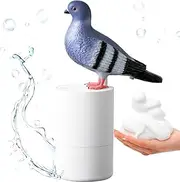 Pigeon Soap Dispenser, Automatic Soap Dispenser Touchless with 300ml//10oz Water Tank, Indicator Light, Automatic Induction, Electric Foam Hand Soap Dispenser for Kitchen Sink and Bathroom