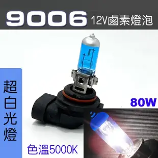 【IDFR】9006 汽車 機車 標準型 80W 12V 車燈泡 燈泡 - 超白光燈 每組2入(車燈燈泡 汽車機車燈泡)