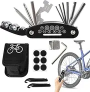 Cycling Maintenance Tools - Rust-Proof Cycling Tool Set - Multifunctional Repairing Accessories, Chain Maintain Supplies for Outdoor