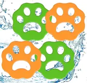 4 Pack Pet Hair Remover for Laundry Laundry Hair Catcher Washing Machine Lint Remover Reusable - Pet Fur Laundry Hair Remover for Laundry Bedding
