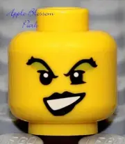NEW Lego Female MINIFIG HEAD Green Eye Shadow Girl Witch Evil Pirate Queen Wench