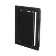 6" x 8" Black Plastic Access Panel. Service Shaft Door Panel. Plumbing, Elect...