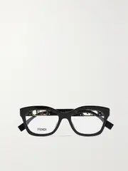 [Fendi Eyewear] Fendi Eyewear - O'lock D-frame Acetate Optical Glasses - Black - One size One size Black