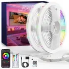 LED Lights for Bedroom, 2025 Double Row 100FT 960LEDs RGB Strip Lights Music ...