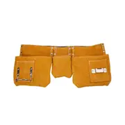 Cowhide Wear Resistant Waist Bag Building Renovation Construction Site Electrician Woodworking Hardware Tool Storage Bag