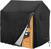 Playhouse Cover, Outdoor Wooden Kids Playhouse Covers, Waterproof Kids Play Houses Cover, Dustproof Play Houses Cover for Kids Outside, 420D Oxford Fabric