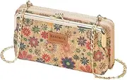 [aolaso] Women Wallet Cork Leather Ladies Clutch Wallet Large Capacity Credit Card Holder Zip Around Purse Handbag