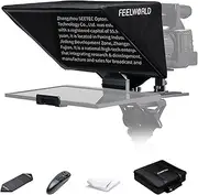 TP16 16 Inch Foldable Prompter Prompter for DSLR Camera Phone with Remote Control Carry Case for Video Recording Live Interview Presentation Stage Speech