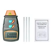 DT2234C+ LCD Digital Laser RPM Tachometer Non Contact Measurement Tool Speed Tes