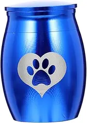 GANAZONO Pet Urn Paw Cleaner for Dogs Litter Cat Pet Memorial Clumping Urns Breeders Chains Dog Accessories Balm Dog Decor Ornaments Pendant Double Kit Chimes Pets Blue Stainless Steel