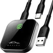 Carplay Wireless Adapter for Apple, 2024 Upgrade Stable Fast Connection Wireless