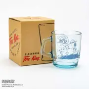 Fire King Peanuts Beagle Scouts 50years Glass Stacking Mug Snoopy Sapphire Blue