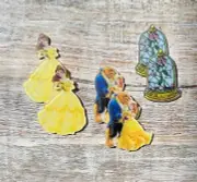Disney's Beauty and the Beast Flat Back Planar Resin | Belle | GLITTER