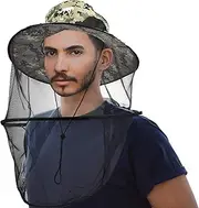 CozyCabin Mosquito Head Net Hat with Hidden Net Mesh, Outdoor Fishing Hat Sun Hat Repellent Protection from Insect Bug Bee Mosquito for Outdoor Lover Men or Women