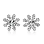 3PCS Copper Lady Fashion Cute Little Daisy Flower Stud Earrings Flower Retro Sweet Stud Jewelry