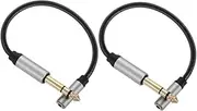 2pcs Audio Conversion Cable Headphone Cord Headphone Extension Cable Audio Cord Stereo Jack Adapter Zinc Alloy