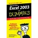 Excel 2003 for Dummies: Quick Reference