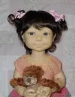 KEMPER LOLLIPOP Doll Wig SIZE 12/13 MEDIUM BROWN Layered Hair W/Ponytails NWT