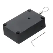Retractable Remote Control Lock,for TV,DVD,Hardware Cable Lock 1Set Black 39.37"