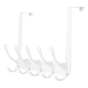 Over The Door Hook, Door Hanger Hooks for Hanging Clothes, Towels, 1 White