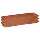 3x Artevasi Veneza Plastic Indoor/Outdoor Saucer For 47.4cm Terracotta