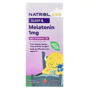 Natrol, Kids, Melatonin, Ages 4+, Strawberry, 1 mg, 40 Tablets