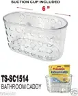 Shower Caddy Bath Bathroom Organizer Storage Basket Soap Holder W/ Suction Cups