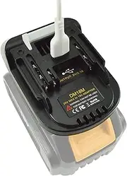 [JANRI] DM18M Battery Adapter Compatible for makita 18V Power Tools, Compaitible with Dewalt 18V 20V or for Milwaukee M18 18V Lithium-Ion Battery to Compatible with Makita 18V Battery