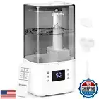 BOXING 6L Warm and Cool Mist Humidifiers for Bedroom, Air Humidfier for Large