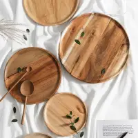 在飛比找蝦皮購物優惠-Wooden tray, afternoon tea pla