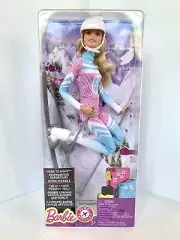 Barbie Pink Passport Made to Move Ultimate Poseable Ski Skier Doll Blonde Hair