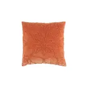 Maine & Crawford Everlee 50x50cm Velvet Cushion Pillow - Terracotta