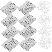 MAGICLULU 100 Packets Silica Gel Desiccant for Storage Moisture Absorbers for Food Shoes Jewelry Books Safe Reusable