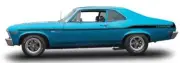 OER 14462 Yenko Stripe Set 1969 Nova Yenko Replicate Original Yenko Design Black (for: Chevrolet)