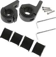 GARVALON Motorcycle Handlebar Clamp Fog Light Bracket Universal Fit for 20-30mm Handlebars Install in Minutes Use