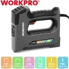 WORKPRO 6 in 1 Staple Gun Corded Electric Stapler Tacker 110V Brad Nailer Staple