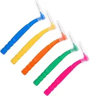 FOYTOKI Interdental Brush for Tooth Cleaning 50pcs Set Soft Bristles Toothpick Set Flosser Head Brush Portable Tools