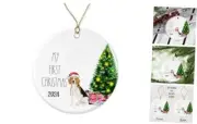Beagle Ornament - Pet Ornament - Christmas Ornament Gift for Dog Lovers- First