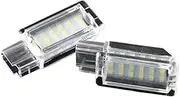 HUVNEXA Luggage Trunk Lights Luggage Compartment LampFor, for Cadillac, for ATS 2013-2017 For CT6 2016-2017 For SRX 2010-2016 For XTS 2013-2017 Car Number Plate Light(BLACK 2PCS LED Lights)