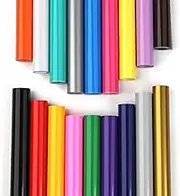 HTVRONT Permanent Vinyl Roll, 12" x 3FT Multi-Color Permanent Vinyl for Cricut, Silhouette - Easy to Weed & Transfer, 18 Rolls Adhesive Vinyl Roll for Indoor & Outdoor Decal