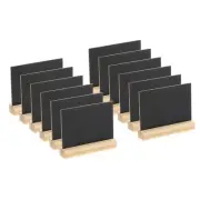 12Pcs Mini Tabletop Chalkboard Signs with Easel Stand Rectangle 3.9"x3"