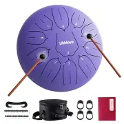 Steel Tongue Drum - 11 Notes 10 Inch Handpan Drums D Major Percussion Music I...