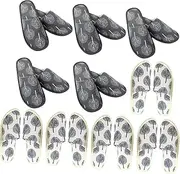 Ipetboom 10 Pairs Disposable Hotel Spa Slippers for Men Women Soft Comfortable Closed Toe Non Slip Footwear for Home Guests Bridal Parties and Spa Use