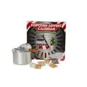 6 Qt. Aluminum Stovetop Popcorn Popper with Santa'S Secret Popcorn Advent Calend
