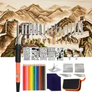 Soldering Iron Kit Electronic Soldering Welding Stencil Iron Pyrography Kit Set