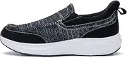[M MGRNDL] Men's Slip On Loafers | Causal Walking Shoes with Arch Support | Comfortable Lightweight Hand Free Loafers for Plantar Fasciitis US 7-13