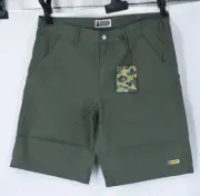 A Bathing Ape BAPE Easy Work Shorts Olive Drab Mens Large (Runs Big) - Sold Out