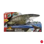 Jurassic World Rebirth Bite 'N Blast Mosasaurus Action Figure & Mini Dilophosaurus
